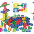 JQ 1014 interlocking Geometric snowflakes building blocks for kids